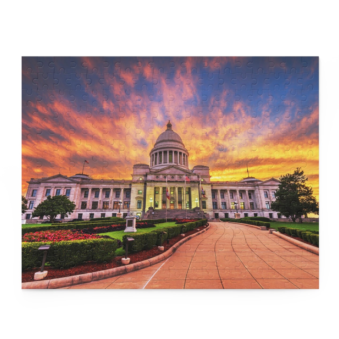 Arkansas State Capitol at Dusk Jigsaw