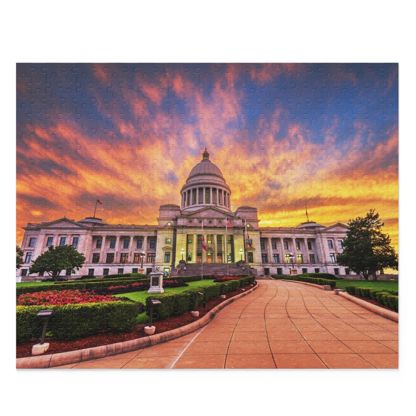Arkansas State Capitol at Dusk Jigsaw