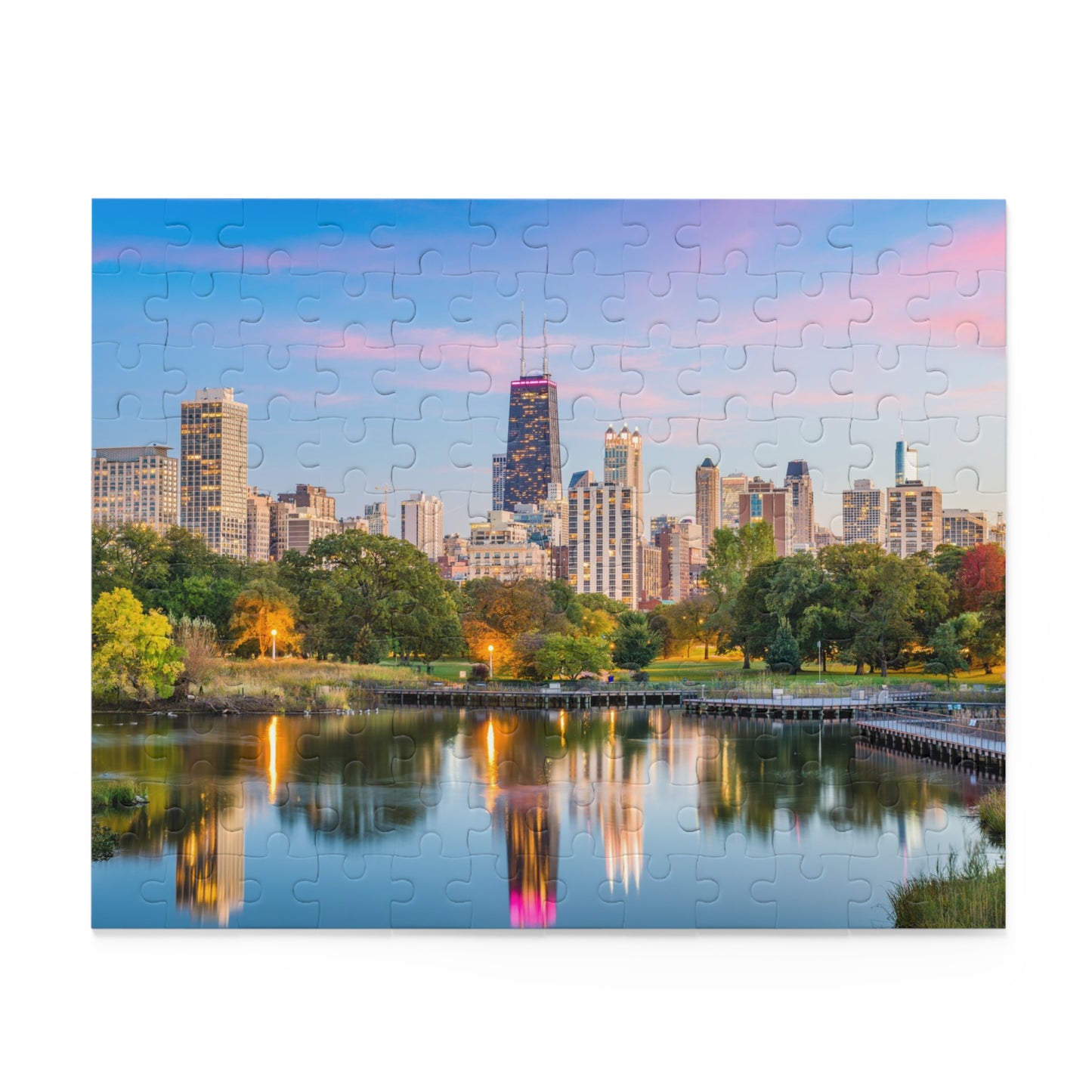 Twilight Over Chicago Jigsaw