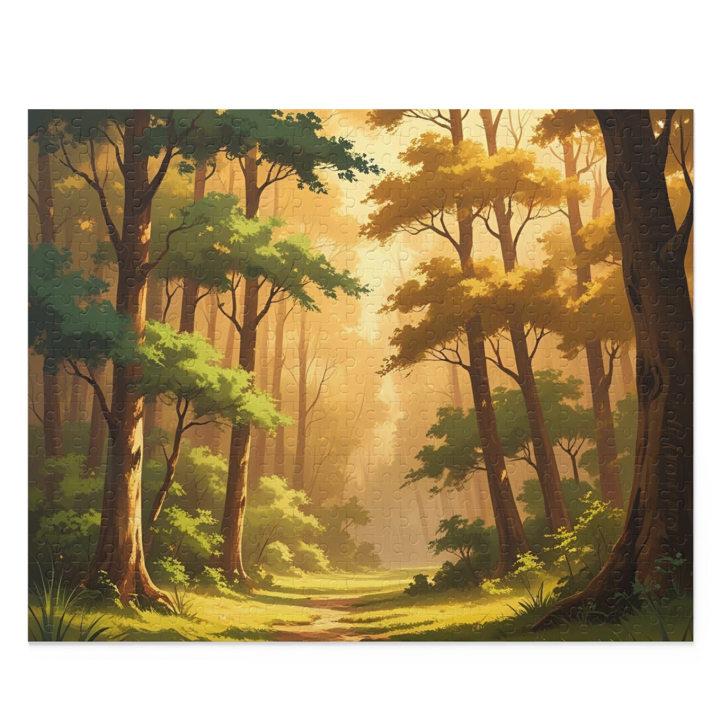 A Warm Forest Walk Jigsaw