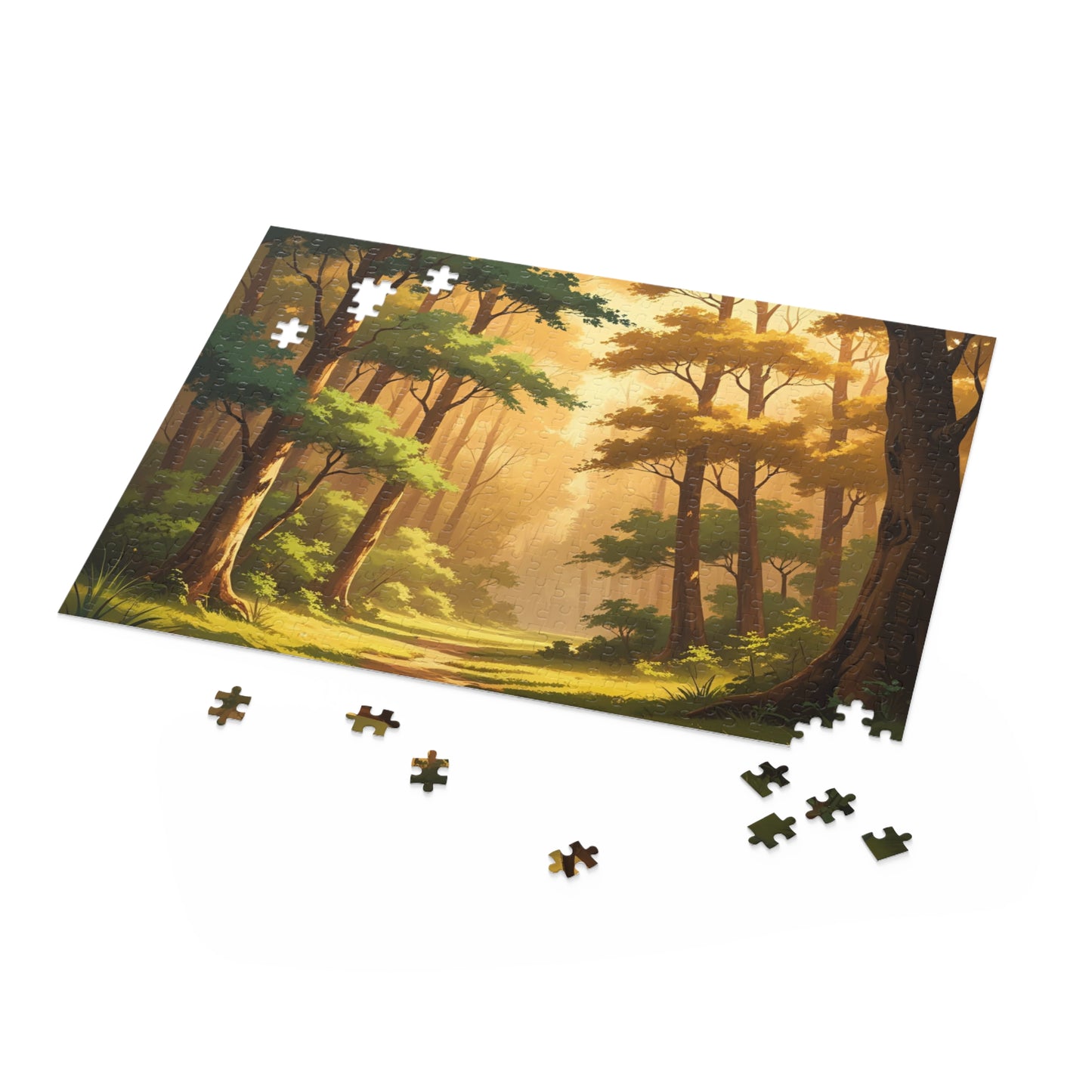 A Warm Forest Walk Jigsaw