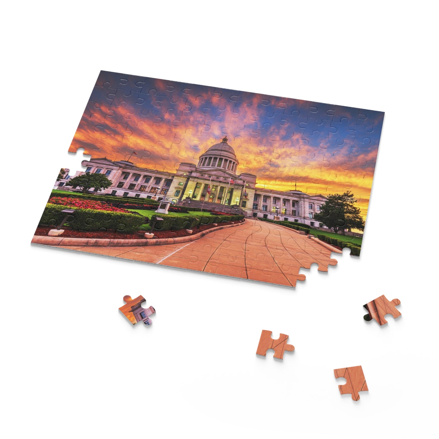 Arkansas State Capitol at Dusk Jigsaw