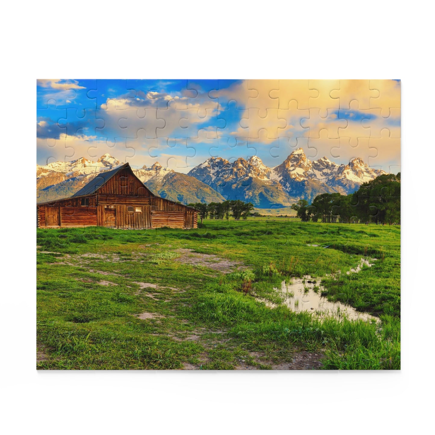 Abandoned Barn in Jackson Hole Wyoming Jigsaw