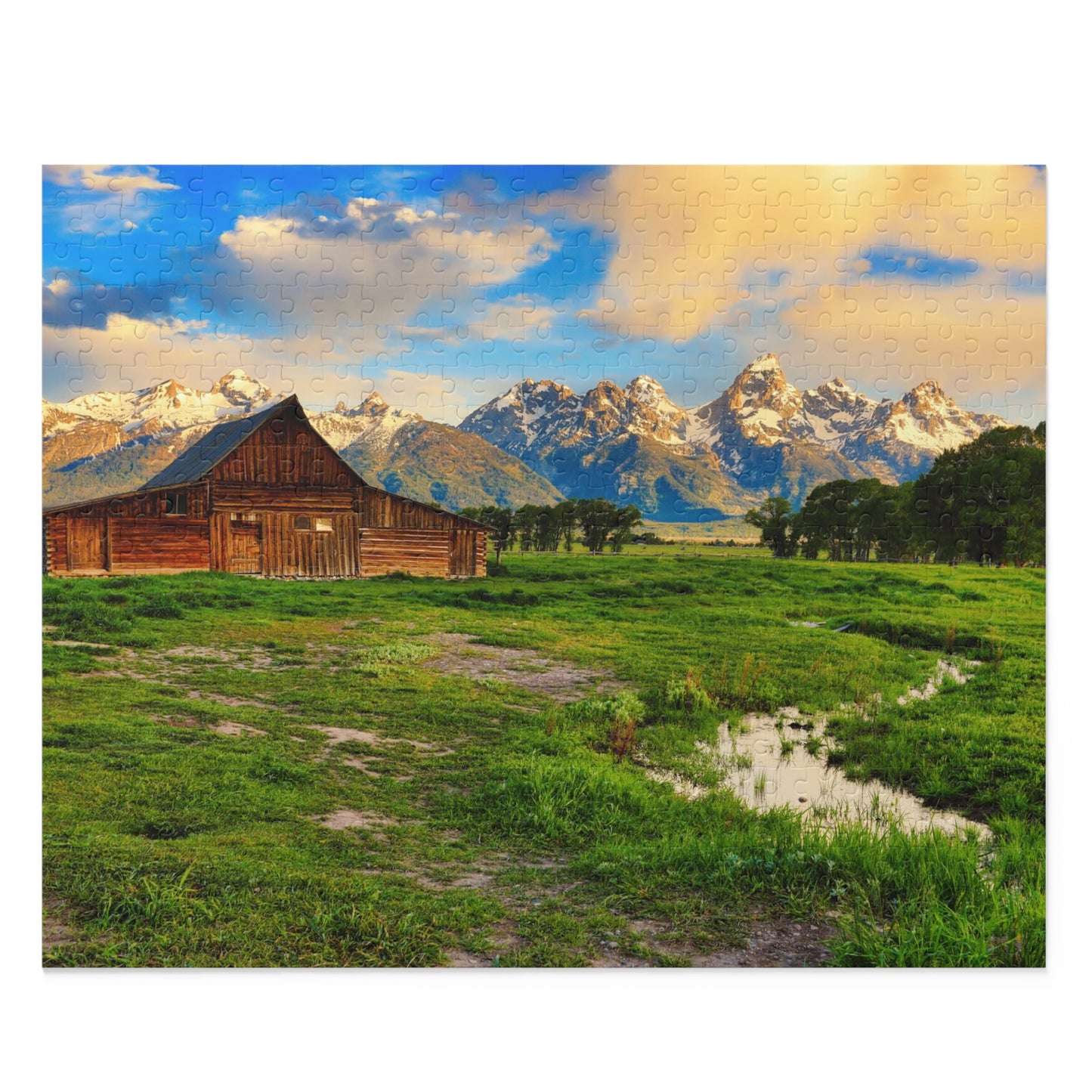 Abandoned Barn in Jackson Hole Wyoming Jigsaw