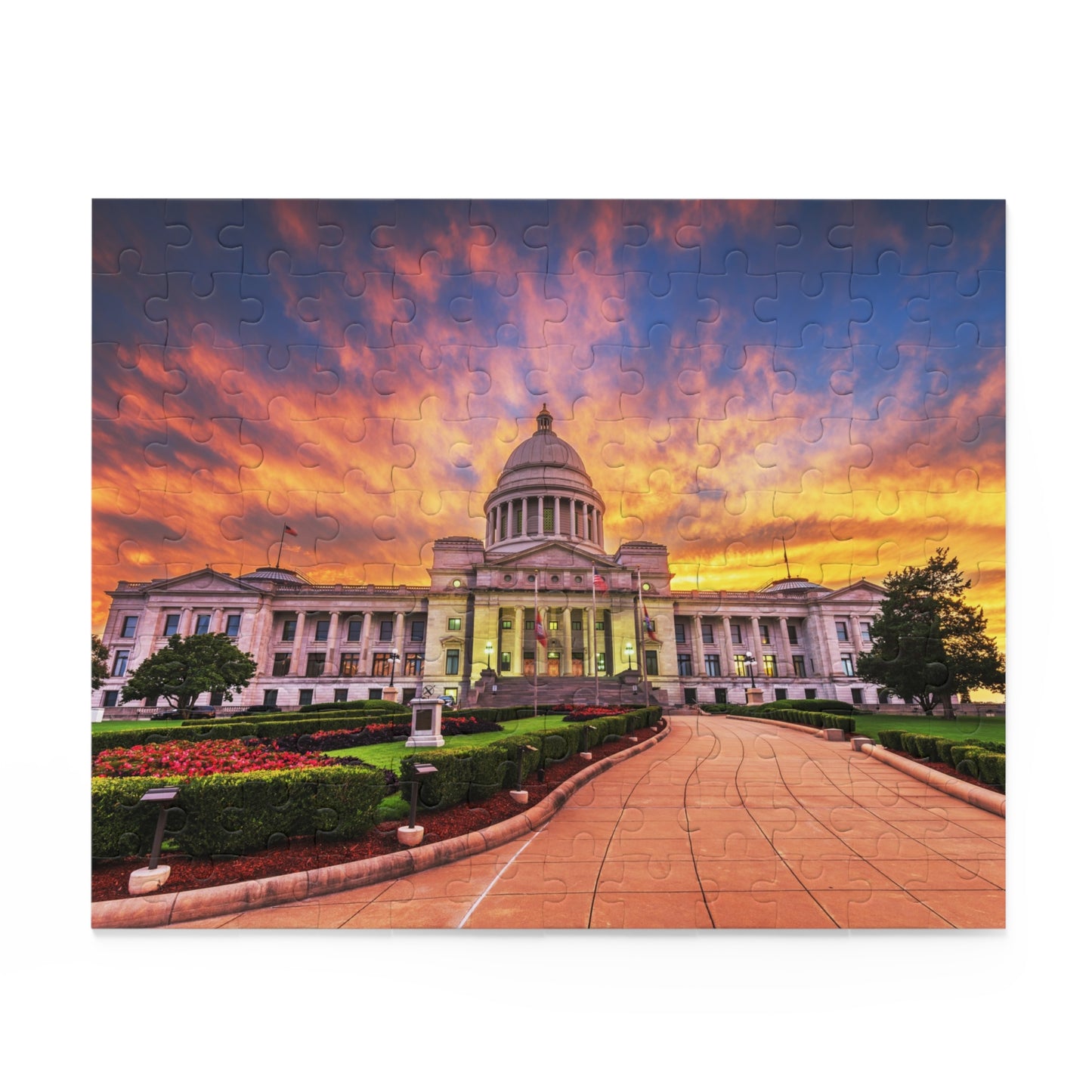 Arkansas State Capitol at Dusk Jigsaw