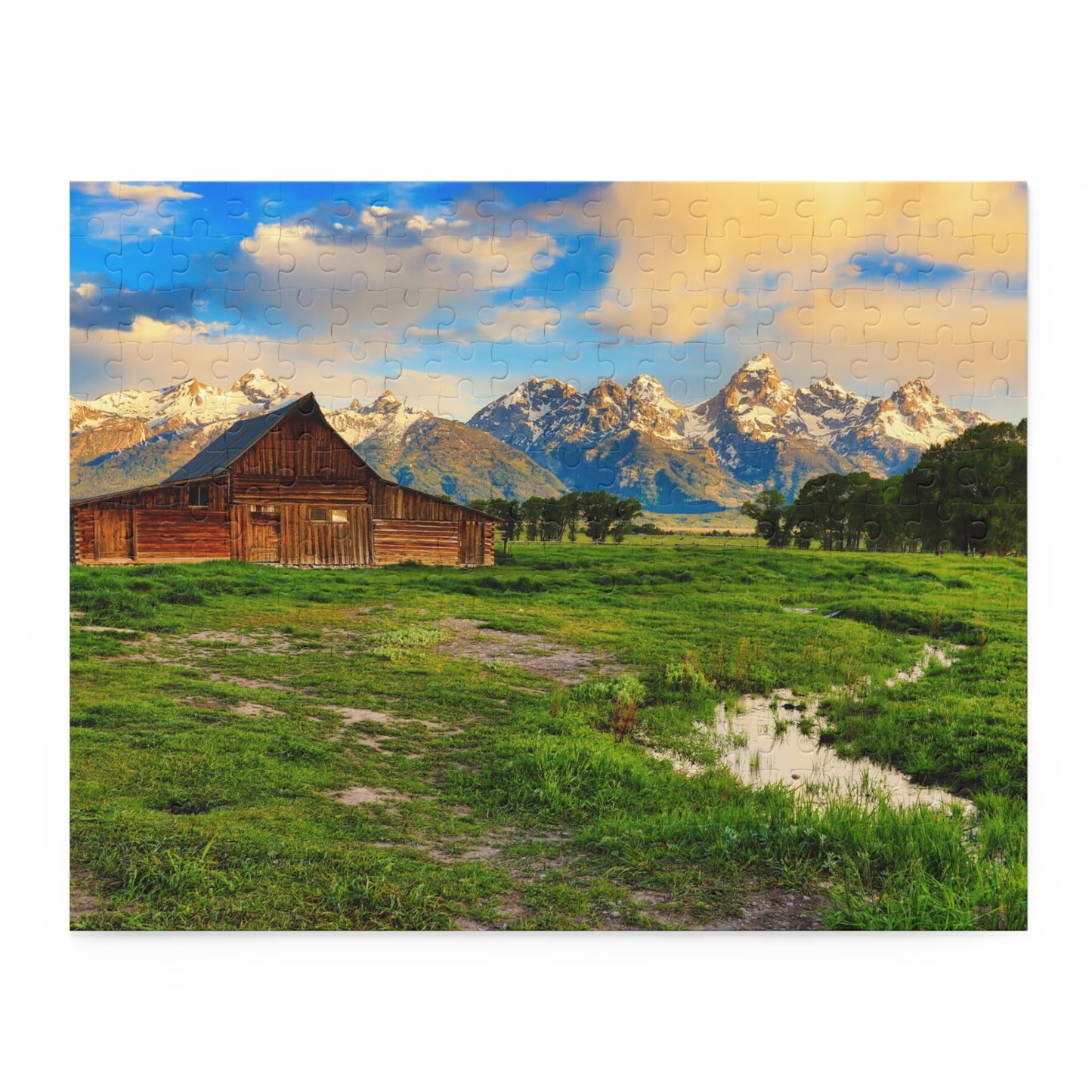 Abandoned Barn in Jackson Hole Wyoming Jigsaw