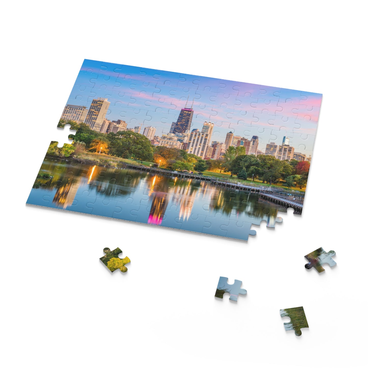 Twilight Over Chicago Jigsaw