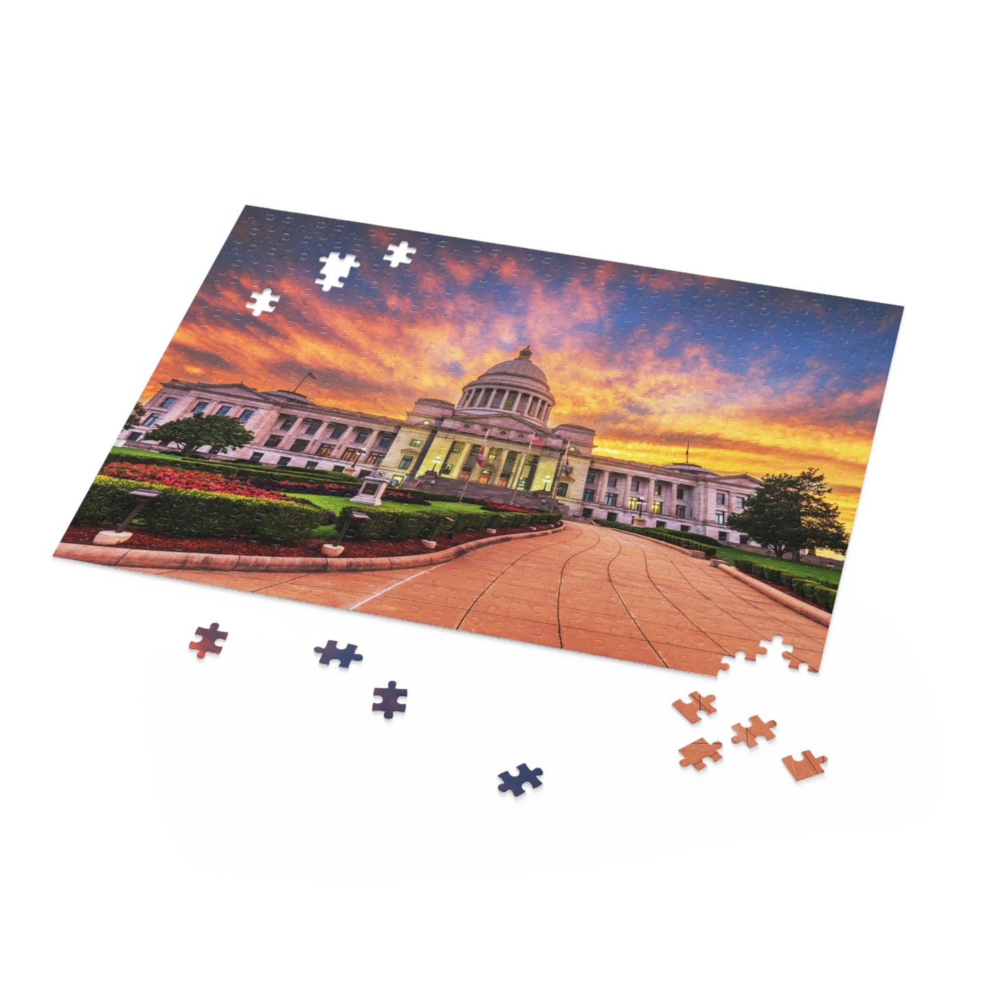 Arkansas State Capitol at Dusk Jigsaw