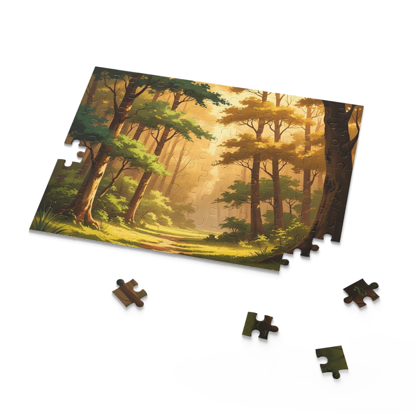 A Warm Forest Walk Jigsaw