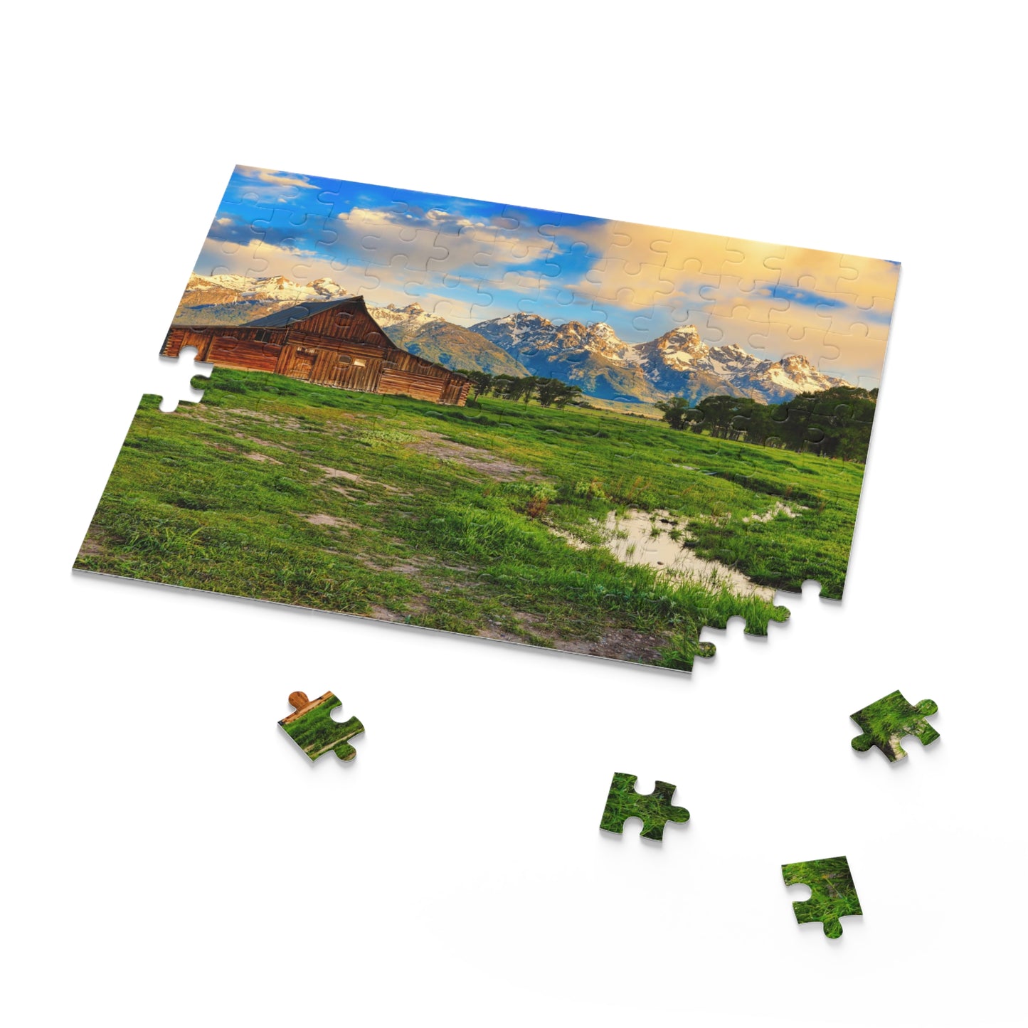 Abandoned Barn in Jackson Hole Wyoming Jigsaw