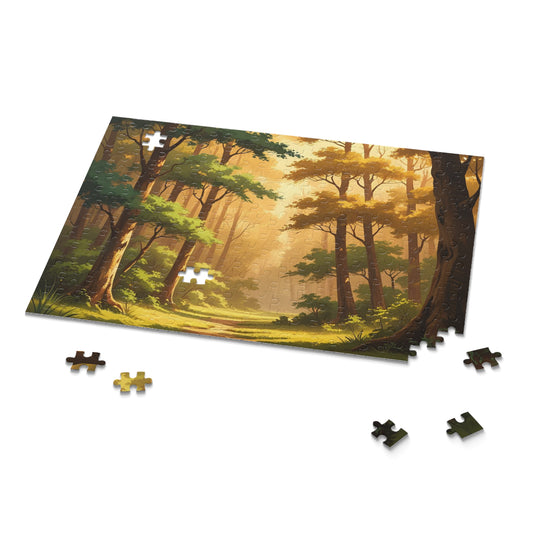 A Warm Forest Walk Jigsaw