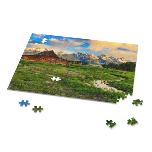 Abandoned Barn in Jackson Hole Wyoming Jigsaw