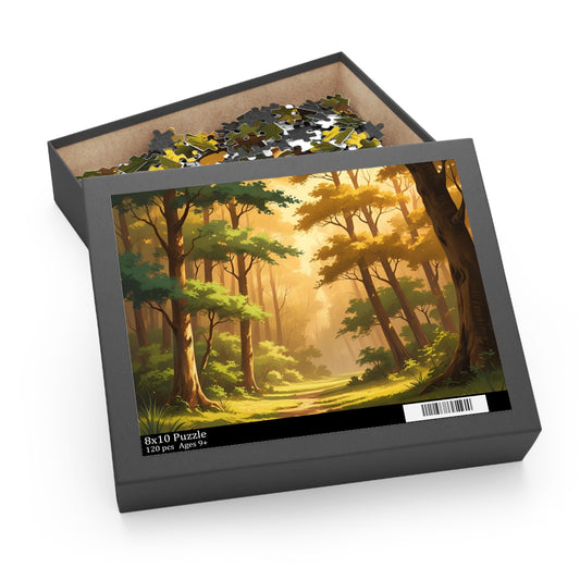 A Warm Forest Walk Jigsaw