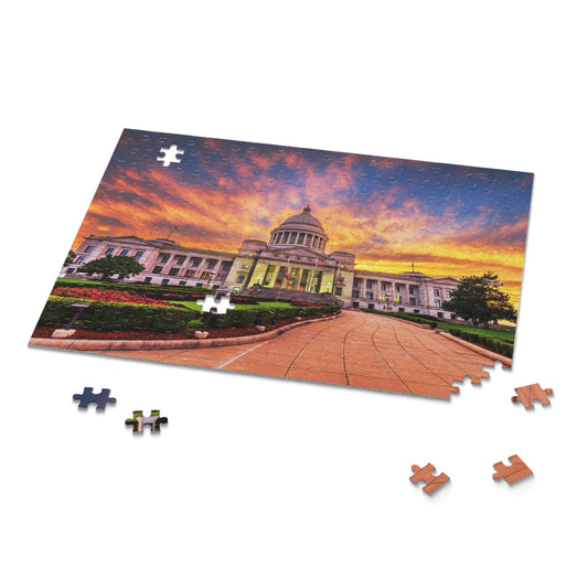 Arkansas State Capitol at Dusk Jigsaw