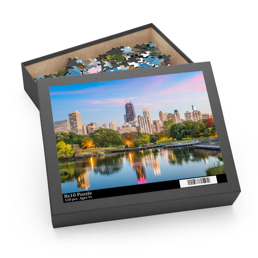 Twilight Over Chicago Jigsaw