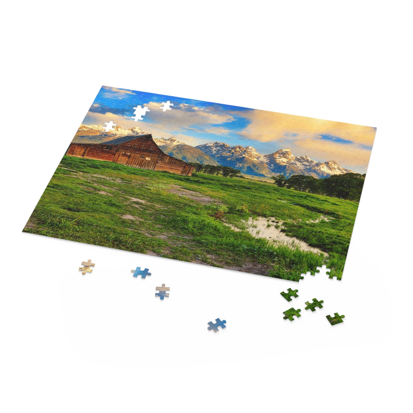 Abandoned Barn in Jackson Hole Wyoming Jigsaw