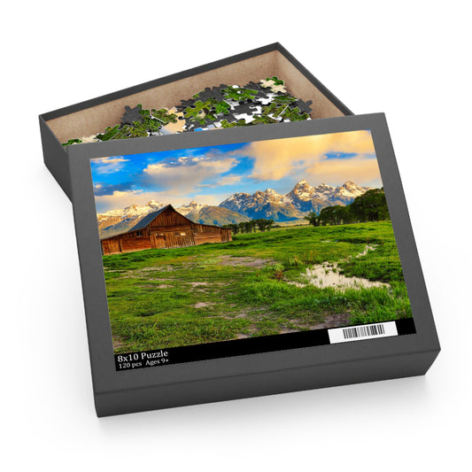 Abandoned Barn in Jackson Hole Wyoming Jigsaw