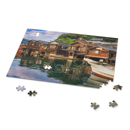 Boathouses on Ine Bay Jigsaw